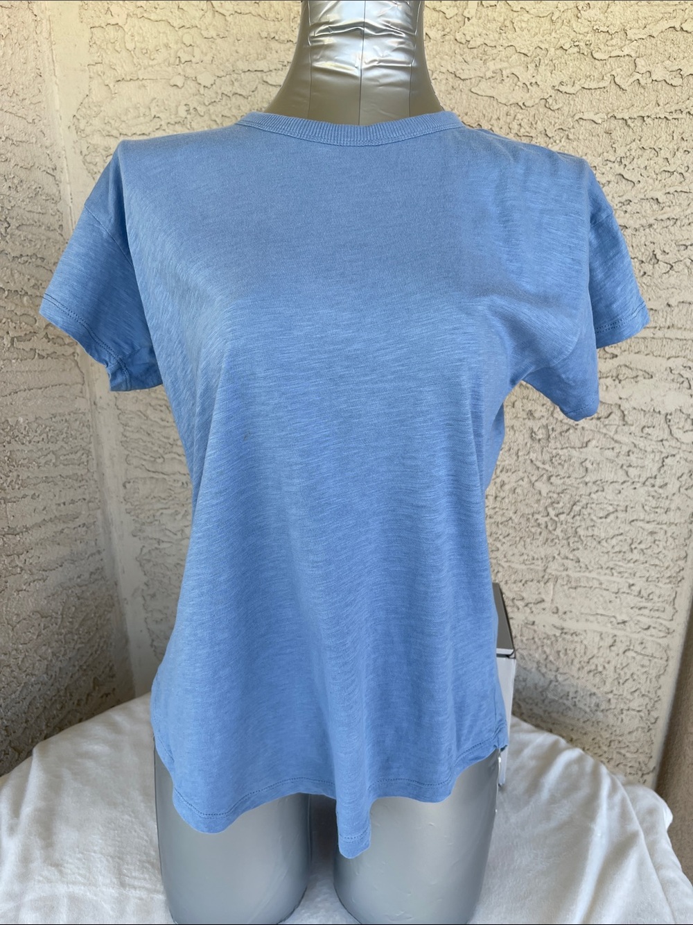 Madewell ladies short sleeve Crewneck Tee - Dusty Blue 100% cotton